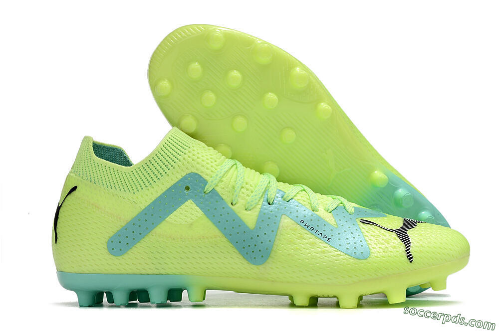Puma Future Ultimate MG Low-Tops Football Boots - Yellow/Blue 1