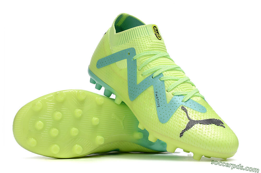 Puma Future Ultimate MG Low-Tops Football Boots - Yellow/Blue 4