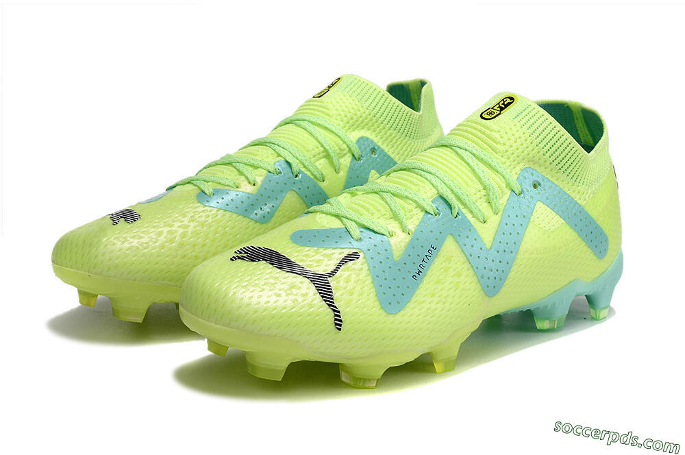 Puma Future Ultimate MG Low-Tops Football Boots - Yellow/Blue 5