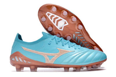 Mizuno Morelia Neo 3 Made in Japan FG Low-Tops Football Boots - Blue/Brown