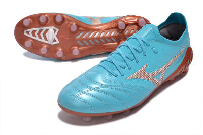 Mizuno Morelia Neo 3 Made in Japan FG Low-Tops Football Boots - Blue/Brown