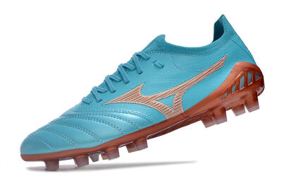 Mizuno Morelia Neo 3 Made in Japan FG Low-Tops Football Boots - Blue/Brown
