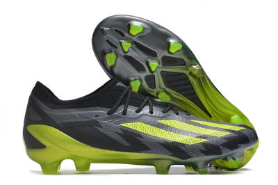 Adidas x Crazyfast.1 FG Low-Tops Football Boots - Black/Green