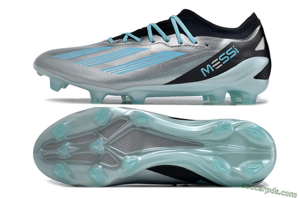 Adidas X Speedportal .1 2022 World Cup Boots FG Low-Tops Football Boots - Silver/Blue/Black 0