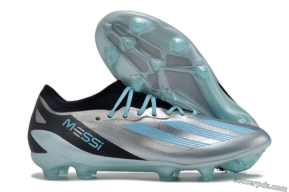 Adidas X Speedportal .1 2022 World Cup Boots FG Low-Tops Football Boots - Silver/Blue/Black 1