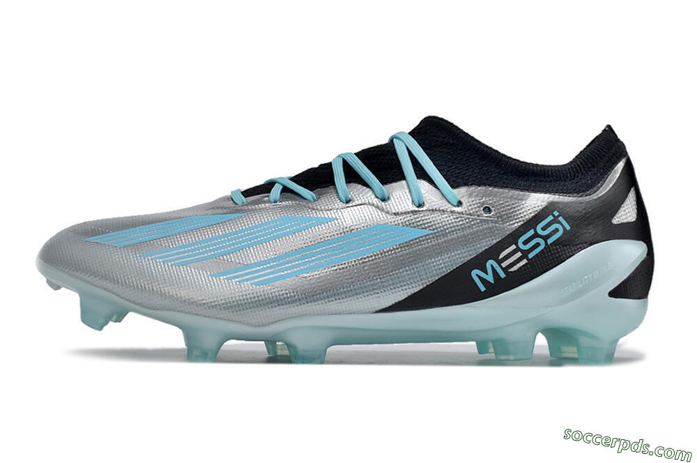 Adidas X Speedportal .1 2022 World Cup Boots FG Low-Tops Football Boots - Silver/Blue/Black 2