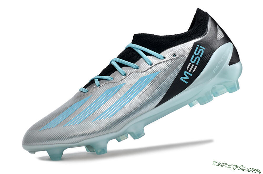Adidas X Speedportal .1 2022 World Cup Boots FG Low-Tops Football Boots - Silver/Blue/Black 5