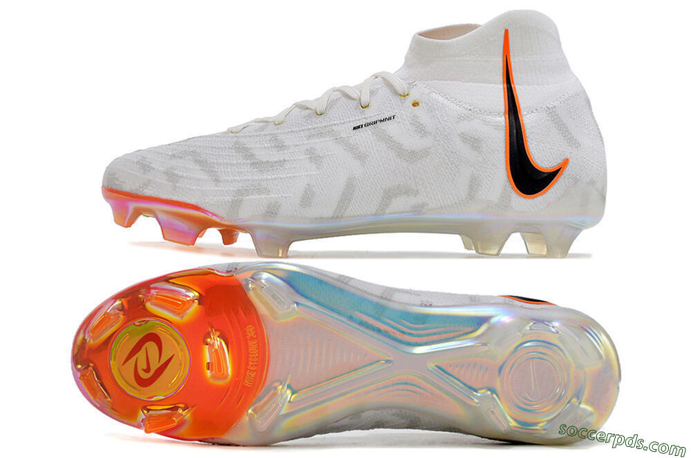 Nike Phantom Luna Elite FG High-Tops Football Boots - White/Black/Orange 0
