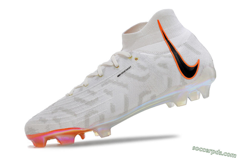 Nike Phantom Luna Elite FG High-Tops Football Boots - White/Black/Orange 5