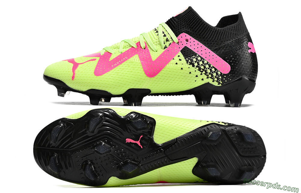 Puma Future Ultimate FG Low-Tops Football Boots - Yellow/Pink/Black 0