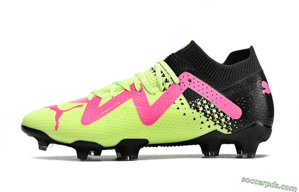 Puma Future Ultimate FG Low-Tops Football Boots - Yellow/Pink/Black 2