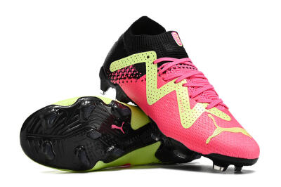 Puma Future Ultimate FG Low-Tops Football Boots - Yellow/Pink/Black