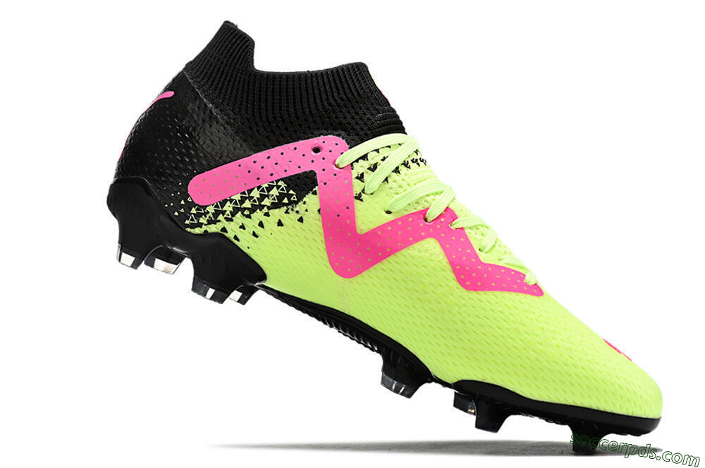 Puma Future Ultimate FG Low-Tops Football Boots - Yellow/Pink/Black 7