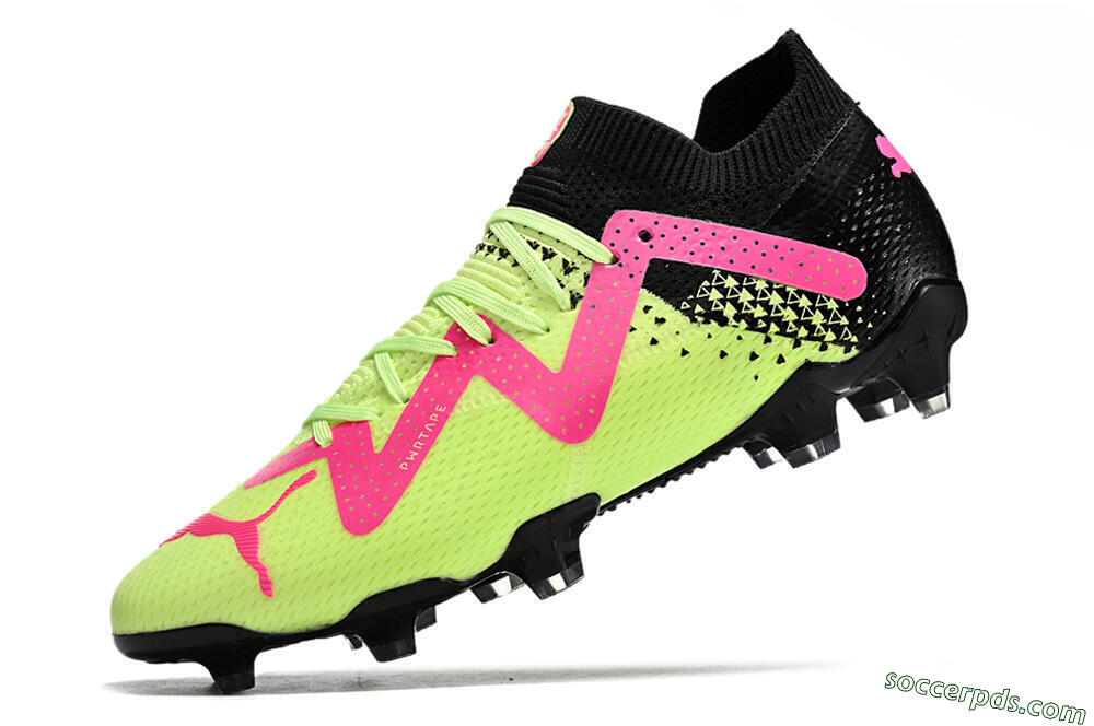 Puma Future Ultimate FG Low-Tops Football Boots - Yellow/Pink/Black 8