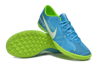 NIke Mercuricalx Victory 6 TF Low-Tops Football Shoes - Blue/Silver/Green