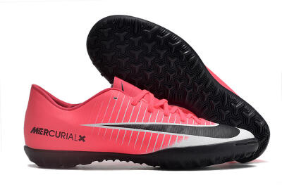 NIke Mercuricalx Victory 6 TF Low-Tops Football Shoes - Pink/Grey/Black