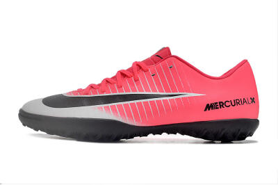 NIke Mercuricalx Victory 6 TF Low-Tops Football Shoes - Pink/Grey/Black