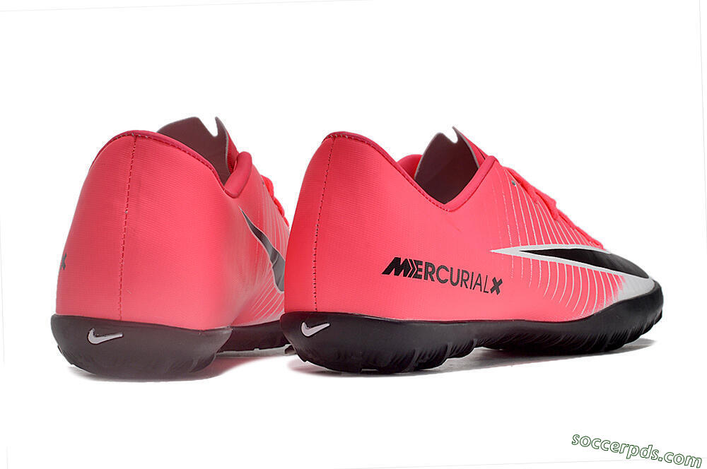 NIke Mercuricalx Victory 6 TF Low-Tops Football Shoes - Pink/Grey/Black 6