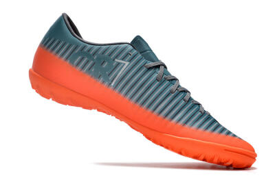 NIke Mercuricalx Victory 6 TF Low-Tops Football Shoes - Blue/Black/Orange