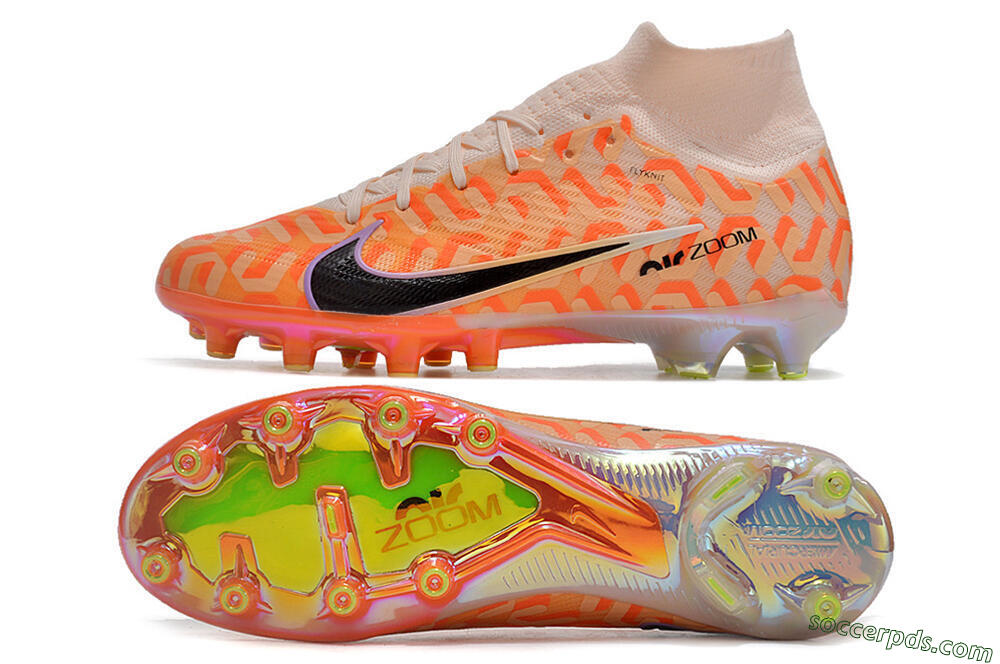 Nike Air Zoom Mercurial Superfly 9 Elite AG High-Tops Football Boots - Pink/Black/Purple 0