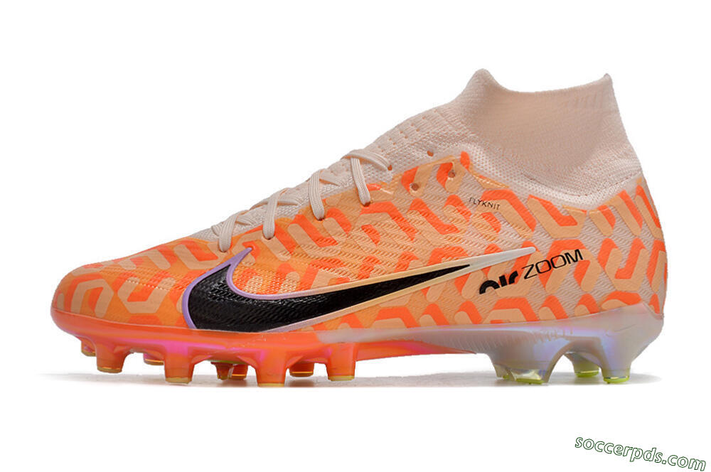 Nike Air Zoom Mercurial Superfly 9 Elite AG High-Tops Football Boots - Pink/Black/Purple 2