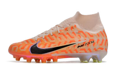 Nike Air Zoom Mercurial Superfly 9 Elite AG High-Tops Football Boots - Pink/Black/Purple