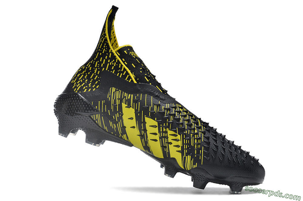 Adidas Predator Freak.1 FG High-Tops Football Boots - Black/Yellow 4