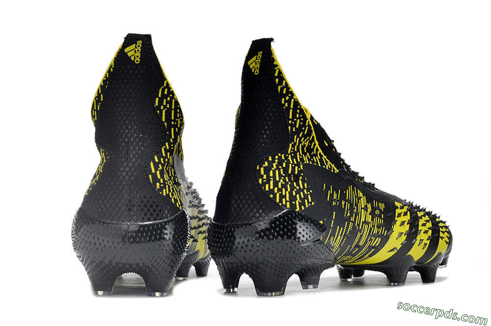 Adidas Predator Freak.1 FG High-Tops Football Boots - Black/Yellow 6