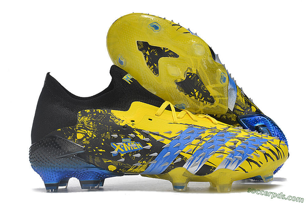 Adidas Predator Freak.1 Low FG Low-Tops Football Boots - Yellow/Black/Blue 1