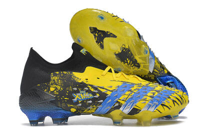 Adidas Predator Freak.1 Low FG Low-Tops Football Boots - Yellow/Black/Blue