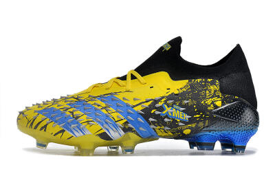 Adidas Predator Freak.1 Low FG Low-Tops Football Boots - Yellow/Black/Blue