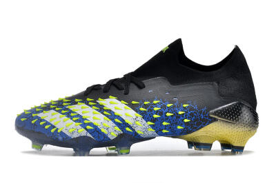 Adidas Predator Freak.1 Low FG Low-Tops Football Boots - Black/Blue/Green