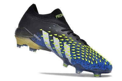 Adidas Predator Freak.1 Low FG Low-Tops Football Boots - Black/Blue/Green
