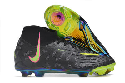 Nike Phantom Luna Elite FG High-Tops Football Boots - Black/Yellow/Pink
