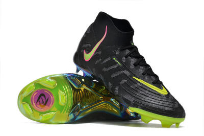 Nike Phantom Luna Elite FG High-Tops Football Boots - Black/Yellow/Pink