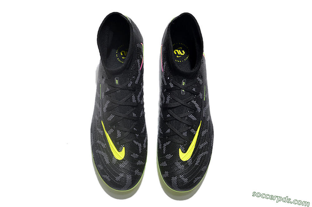 Nike Phantom Luna Elite FG High-Tops Football Boots - Black/Yellow/Pink 4