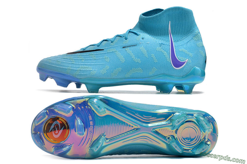 Nike Phantom Luna Elite FG High-Tops Football Boots - Blue/Purple/White 0