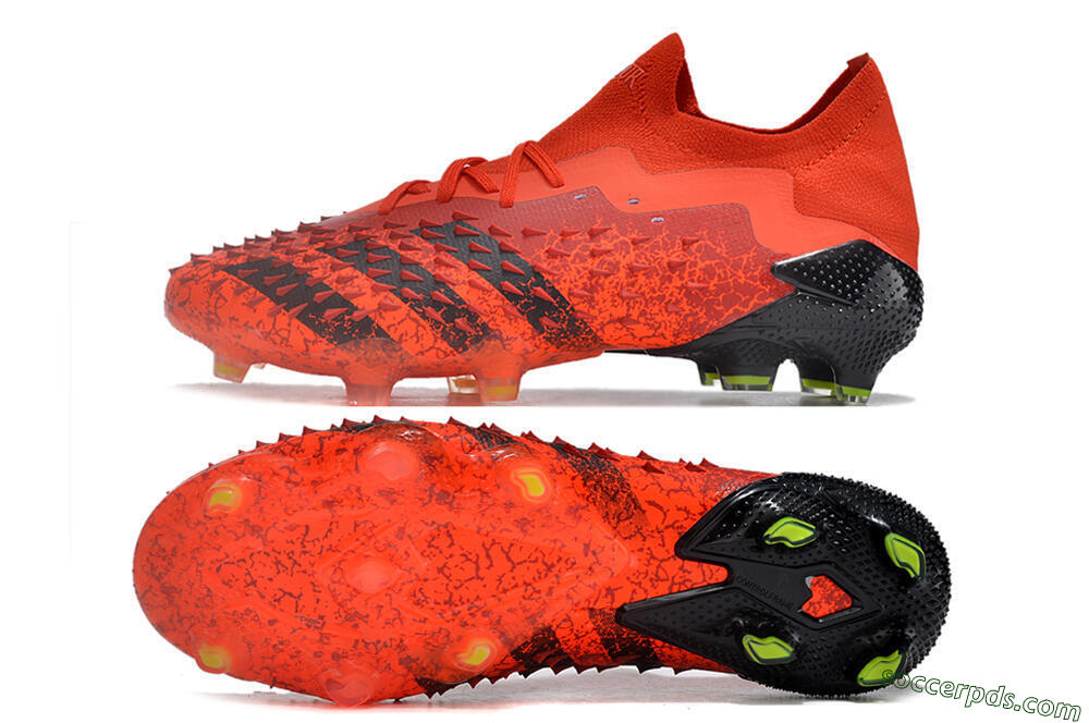 Adidas Predator Freak.1 Low FG High-Tops Football Boots - Red/Black 0