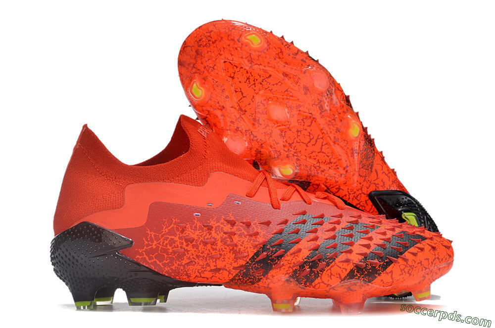 Adidas Predator Freak.1 Low FG High-Tops Football Boots - Red/Black 1