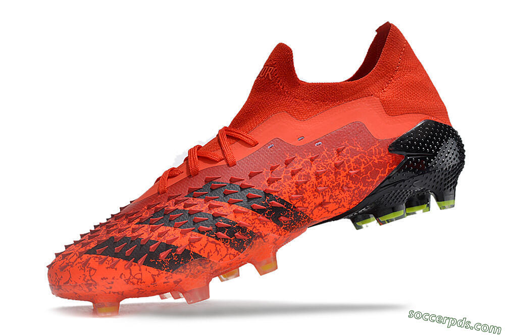 Adidas Predator Freak.1 Low FG High-Tops Football Boots - Red/Black 5