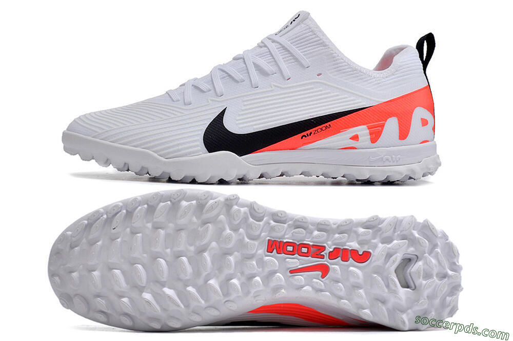 Nike Air Zoom Mercurial Vapor 15 Pro TF Low-Tops Football Shoes - White/Black/Red 0