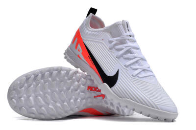 Nike Air Zoom Mercurial Vapor 15 Pro TF Low-Tops Football Shoes - White/Black/Red