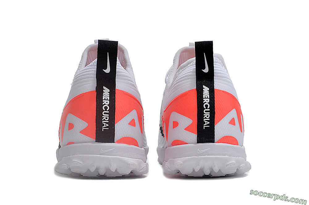 Nike Air Zoom Mercurial Vapor 15 Pro TF Low-Tops Football Shoes - White/Black/Red 5