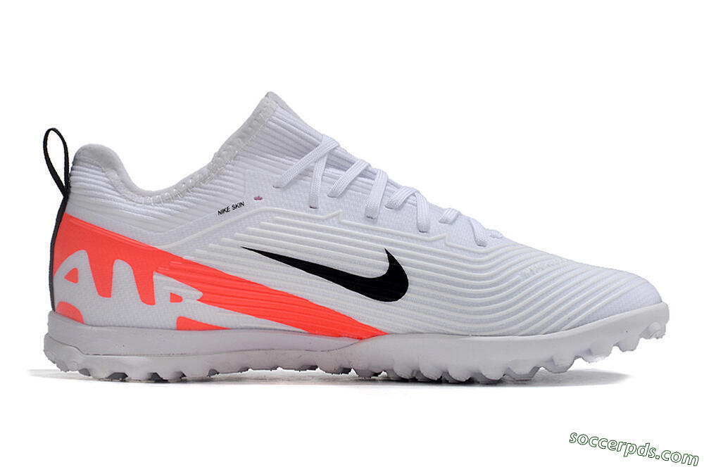 Nike Air Zoom Mercurial Vapor 15 Pro TF Low-Tops Football Shoes - White/Black/Red 7