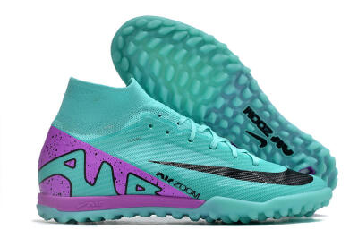 Nike Air Zoom Mercurial Superfly 9 Elite TF High-Tops Football Shoes - Blue/Black/Purple