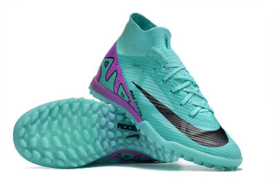 Nike Air Zoom Mercurial Superfly 9 Elite TF High-Tops Football Shoes - Blue/Black/Purple