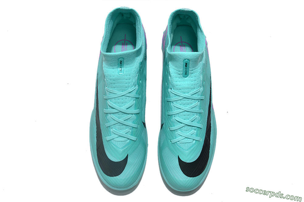 Nike Air Zoom Mercurial Superfly 9 Elite TF High-Tops Football Shoes - Blue/Black/Purple 4