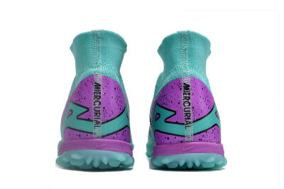 Nike Air Zoom Mercurial Superfly 9 Elite TF High-Tops Football Shoes - Blue/Black/Purple