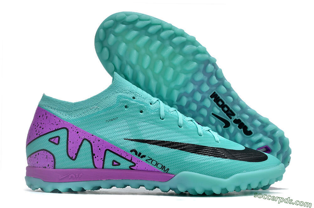 Nike Air Zoom Mercurial Vapor 15 Elite TF Low-Tops Football Shoes - Blue/Black/Purple 1