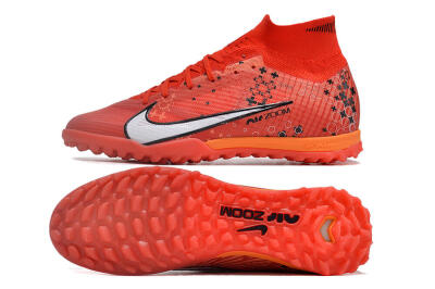 Nike Air Zoom Mercurial Superfly 9 Elite TF High-Tops Football Shoes - Red/White/Black